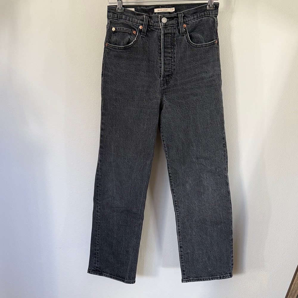 Levi's Charcoal Straight Leg Jeans